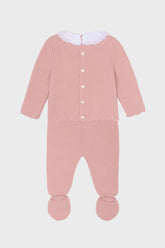 Pink Amaya Merino Baby Knitted Set